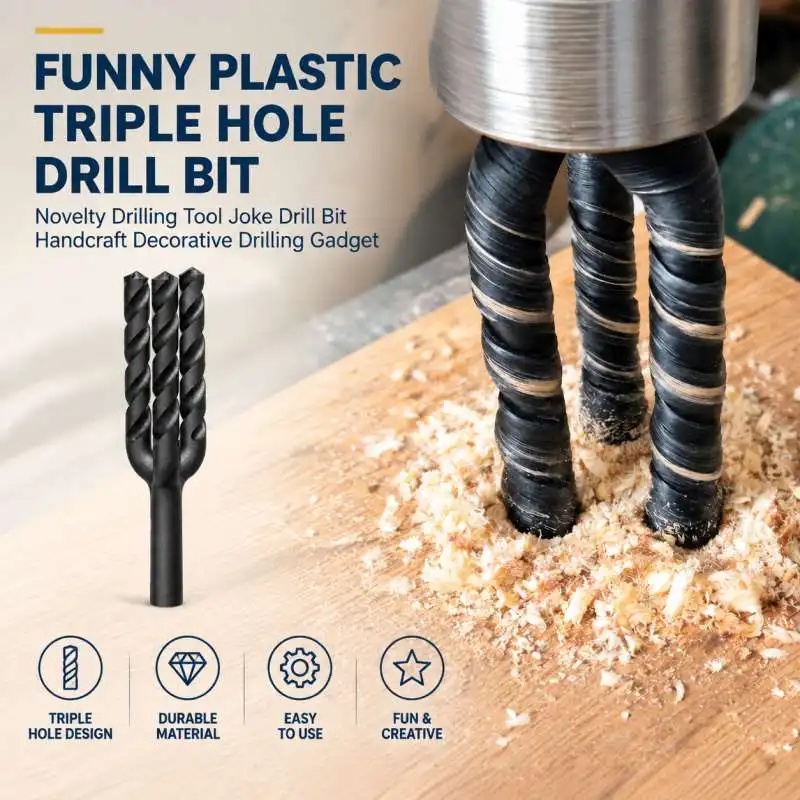 Woodworking Jokes - Grappige plastic boor met drie gaten,